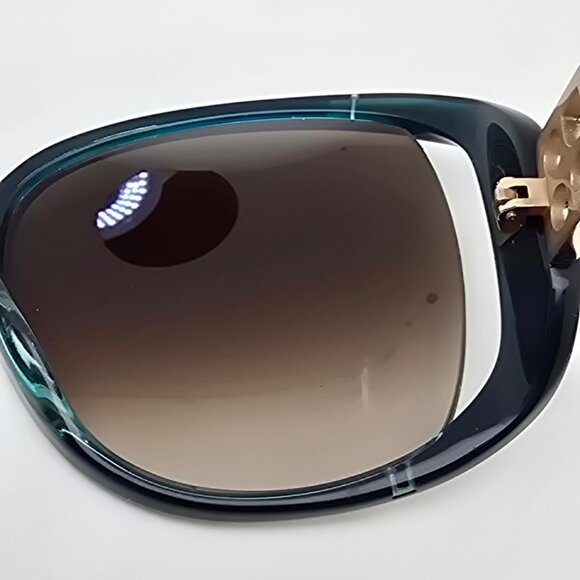 Kate Spade Skylar Deep Teal Frame Brown Gradient Lens Semi Rimless Sunglasses main image 10